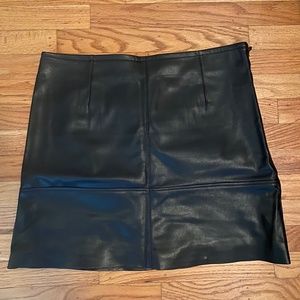 H&M faux leather skirt